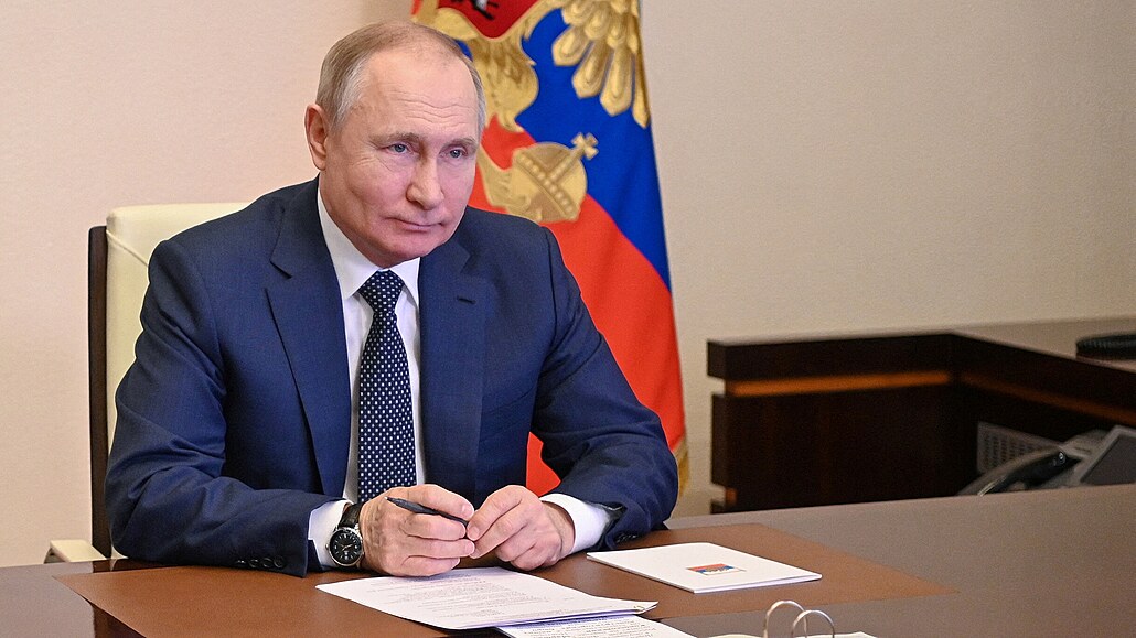 Ruský prezident Vladimir Putin (4. bezna 2022)