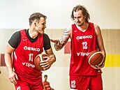 Jaromír Bohačík (vlevo) a Ondřej Balvín na tréninku
