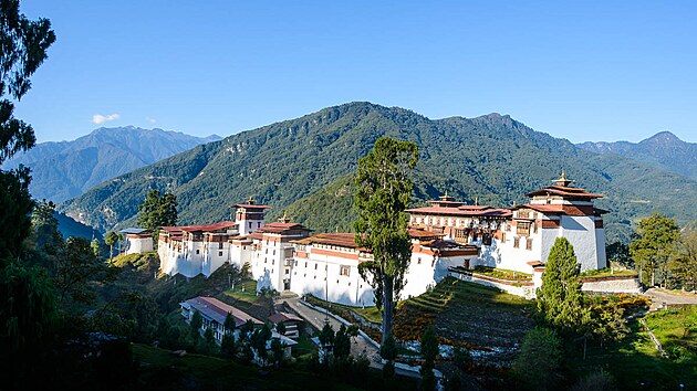 Pevnost (Dzong) v Trongsa je nejdel v Bhtnu.