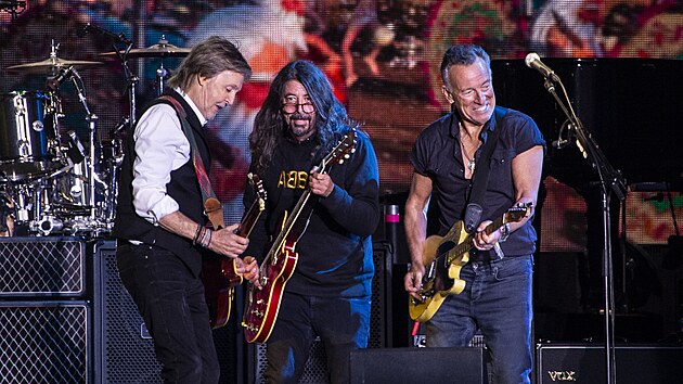 Paul McCartney, Dave Grohl a Bruce Springsteen na Glastonbury