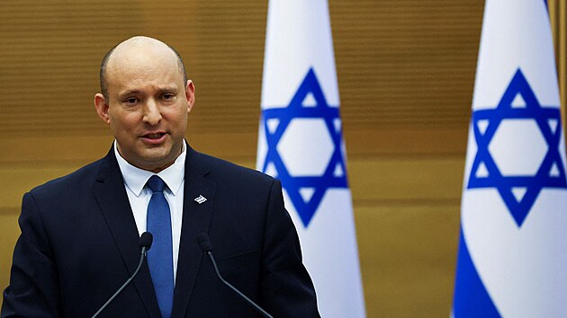 Izraelsk premir Naftali Bennett (20. ervna 2022)