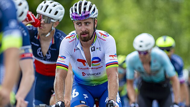 ZA TITULEM. Slovk Peter Sagan bhem mistrovstv republiky v Mlad Voici.