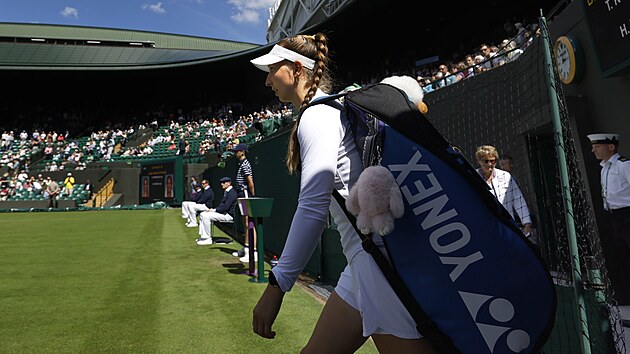 Německá tenistka Tamara Korpatschová ve Wimbledonu