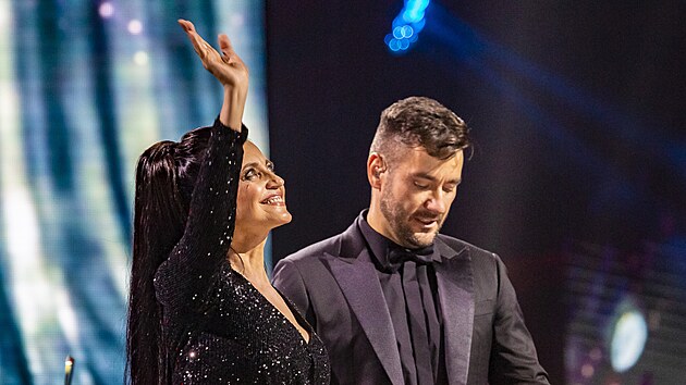 Lucie B�l� a Marek Ztracen� na koncert� Pocta Karlu Gottovi (Praha, 19. �ervna 2022)