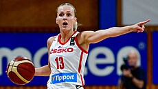 Česká basketbalistka Petra Holešínská.