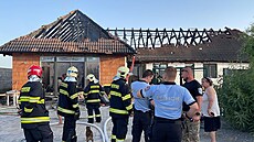 Hasiči zasahovali u požáru rodinného domu v obci Sibřina. (18. června 2022)