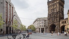 Vizualizace Hradebního korza na námstí Republiky.