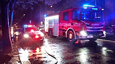 Hasiči zasahovali u požáru bytu ve Vinohradech. (25. června 2022)