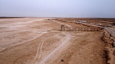 Irácké jezero Sáva poprvé za stovky let nemá žádnou vodu. (8. června 2022)