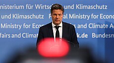 N�mecký ministr hospodá�ství Robert Habeck míní, �e je t�eba �elit nár�stu cen....