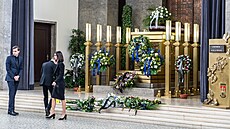 Ve strašnickém krematoriu v Praze proběhlo rozloučení s novinářem,...