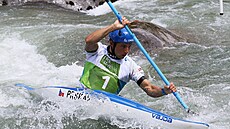 Ji�í Prskavec b�hem kvalifikace v Tacenu.