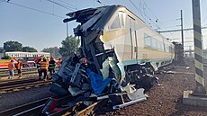 Pendolino se v Bohumíně srazilo s posunovaným vlakem. Strojvedoucí nepřežil....