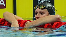 Summer McIntoshová na mistrovství světa v plavání v Budapešti
