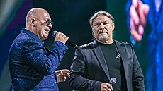Michal David a Petr Kolá� na koncert� Pocta Karlu Gottovi (Praha, 19. �ervna...