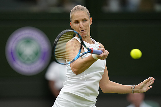 Česká tenistka Karolína Plíšková ve druhém kole Wimbledonu