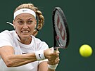 eská tenistka Petra Kvitová ve druhém kole Wimbledonu