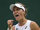 výcarská tenistka Viktorija Golubicová ve druhém kole Wimbledonu
