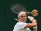 Česká tenistka Petra Kvitová ve druhém kole Wimbledonu