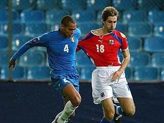 ČR , Itálie Fotbal Mistrovství Evropy 21 , 2002 Libor Žůrek (18) - Matteo...