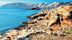 Ostrov Rab Lopar, Frkanj. Písek, pr�zra�ná voda, zátoky, p�íroda jak na...