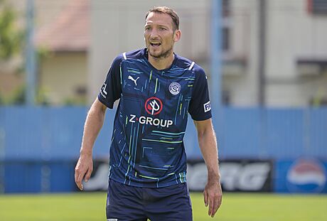 Libor Kozák v pípravném zápase se svým novým týmem FC Slovácko.