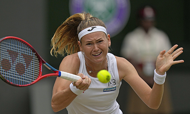 Tři sety, konec ve čtvrtfinále. Bouzková ve Wimbledonu podlehla Džabúrové