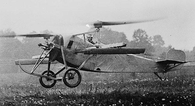 Před 100 lety byl učiněn významný technologický skok ve vývoji vrtulníků