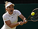 Simona Halepov v osmifinlovm zpase Wimbledonu.