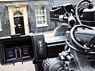Píprava na prohláení britského premiéra Borise Johnsona na Downing Street 10...
