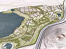 Vizualizace mon nov tvrti u jezera Most