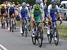 Mu vezoucí zelený dres Fabio Jakobsen ve tetí etap Tour de France