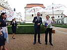 Na zámku v Litomyli vítá eská vláda delegaci pedsedkyn Evropské komise...