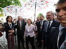 Na zámku v Litomyli vítá eská vláda delegaci pedsedkyn Evropské komise...