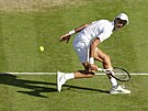 Novak Djokovi v semifinále Wimbledonu.