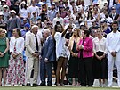 Tenisové legendy si pipomnly 100. výroí tenisové katedrály ve Wimbledonu....