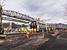 Pr�ce na koridoru u Brand�sa nad Orlic�