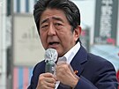 Japonská televize zveejnila zábr zachycující stelbu na Abeho