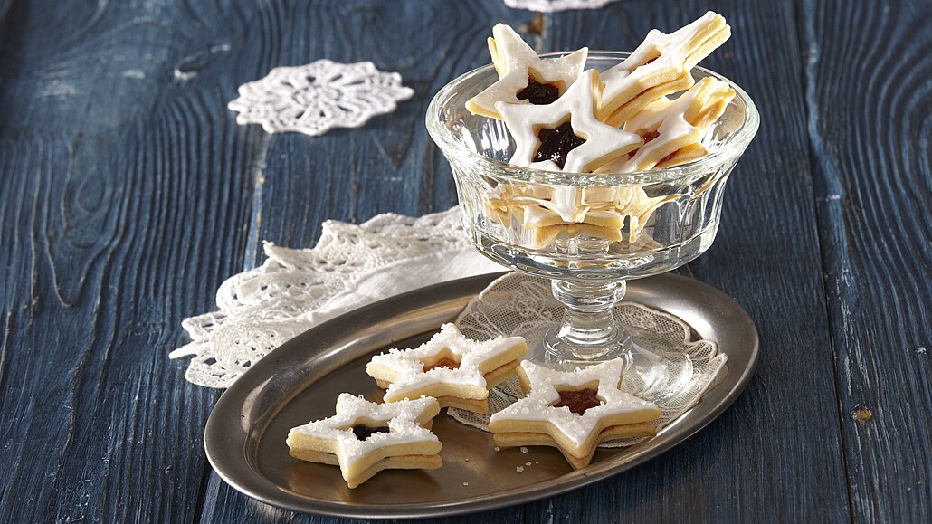 Mandlové bezlepkové hvzdiky