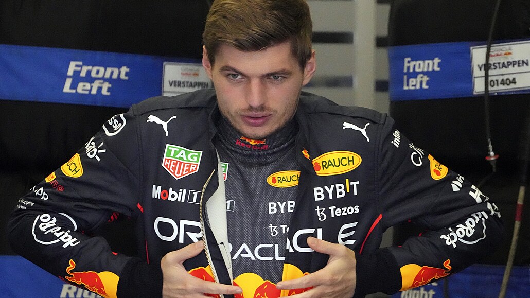 Max Verstappen z Red Bullu bhem tréninku v Rakousku