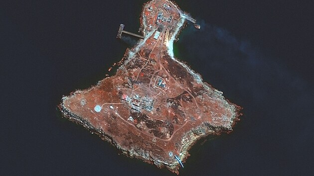 Had ostrov na satelitnch snmcch spolenosti Maxar (30. ervna 2022)