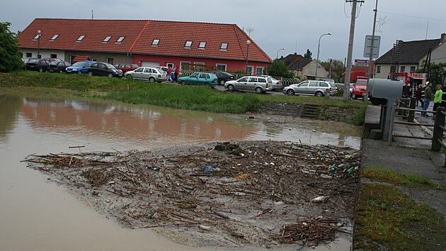 Ničivá povodeň zasáhla nejvíce obec Troubky na Přerovsku.