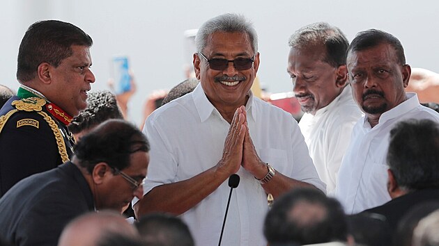 Prezident Sr Lanky Gotabaja Radapaksa. (18. listopadu 2019)