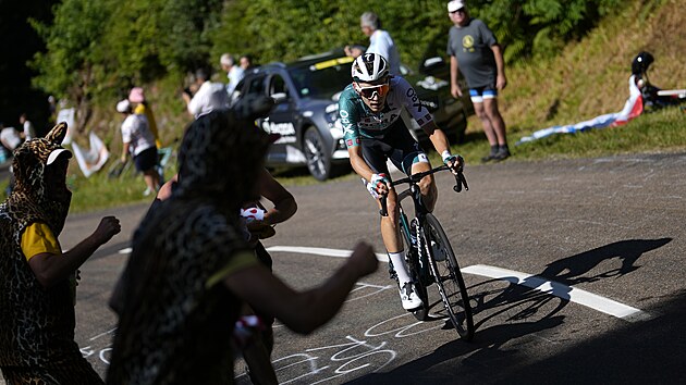 Lennard Kmna jede v niku bhem sedm etapy Tour de France.