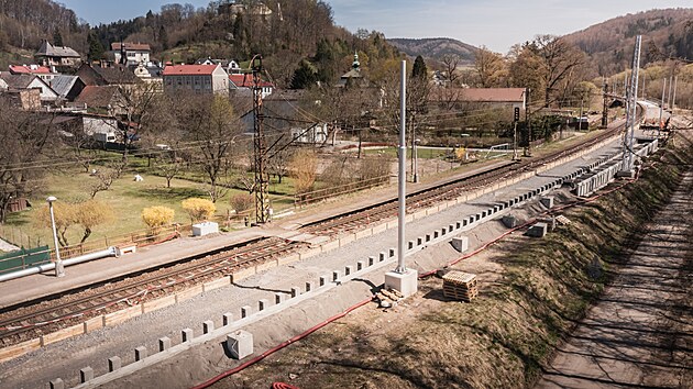 Prce na koridoru u Brandsa nad Orlic