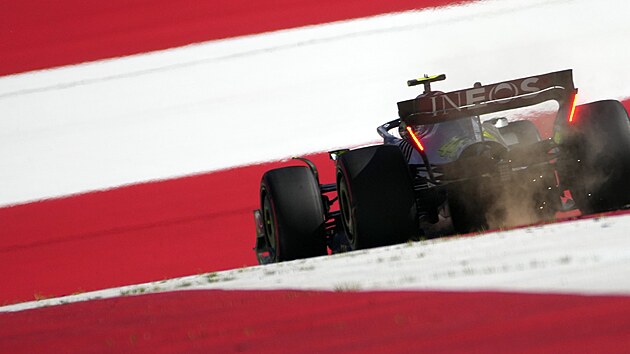 Lewis Hamilton z Mercedesu bhem kvalifikace sprintu v Rakousku