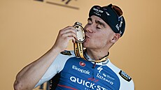 Fabio Jakobsen po triumfu ve druhé etapě Tour de France.