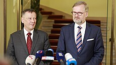 Pedseda vlády Petr Fiala uvedl do úadu nového ministra kolství Vladimíra...