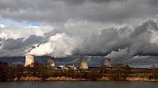 Jaderná elektrárna Cattenom, kterou vlastní společnosti EDF. (14. února 2022)