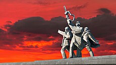 Památník na počest vítězství sovětské armády ve druhé světové válce, Riga (2....